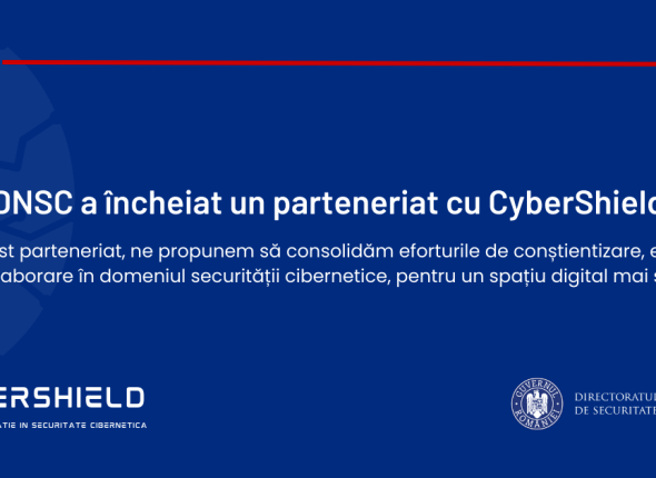 CyberShield a semnat un Memorandum de Înțelegere cu DNSC pentru dezvoltarea de programe de educație, conștientizare și prevenție în securitate cibernetică, dedicate societății civile din România.