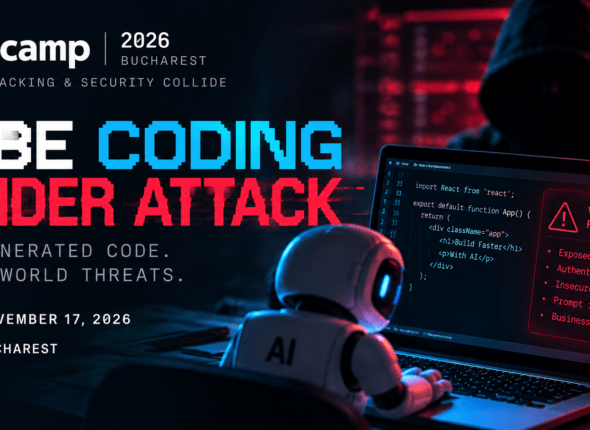 Cristian Iosub va susține la DefCamp 2026 workshopul „Vibe Coding under Attack”, despre securitatea aplicațiilor dezvoltate cu AI, offensive security și testare practică.