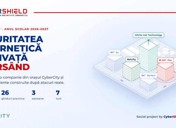 CyberCity, Social project by CyberShield & Netcity: orașul izometric CyberCity cu compania White Hat Technology și mesajul Securitatea cibernetică se învață exersând